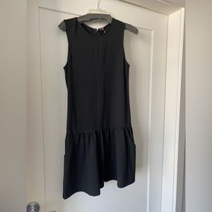 Free people black drop waist dress